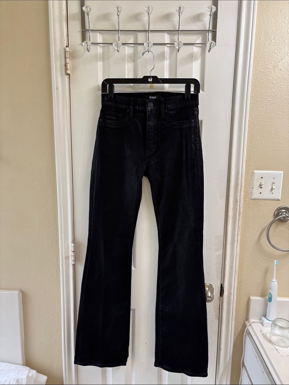 Hudson coated Barbara high waist Bootcut Jeans. NWOT